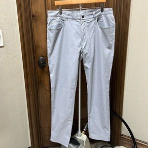 Peter Millar Light Gray Men’s Ultimate Sateen Pant